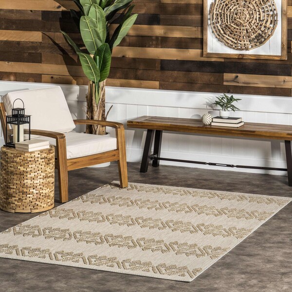 Nuloom Lorri Tribal Indoor/Outdoor Area Rug 5ft 3in x 7ft 7in KKBR07A-508 - main